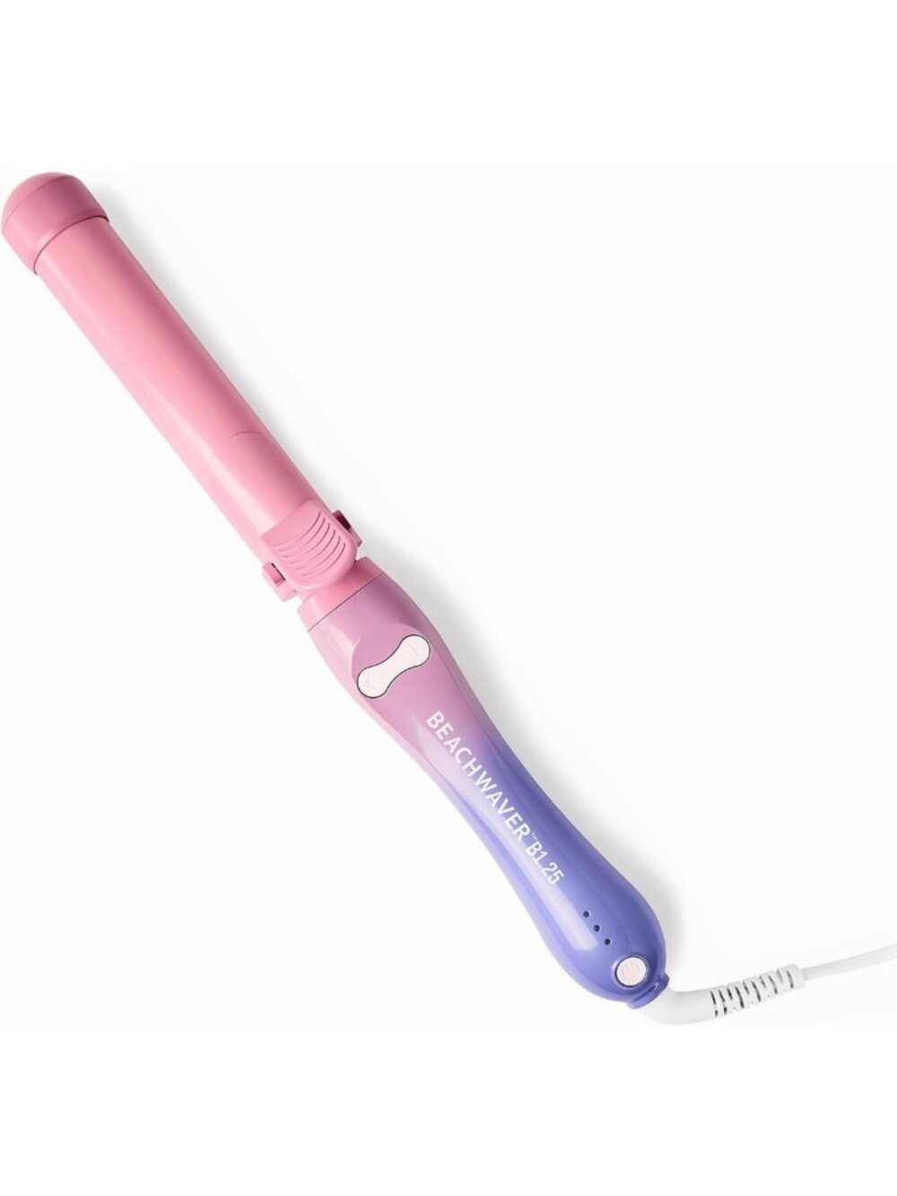 Rotating Ceramic Curling Iron - Large Barrel for Long Hair, Auto Shut-Off